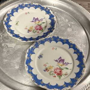 VINTAGE BAVARIA CHINA SET ALKA FLORENZ
Set of 2 8” plates